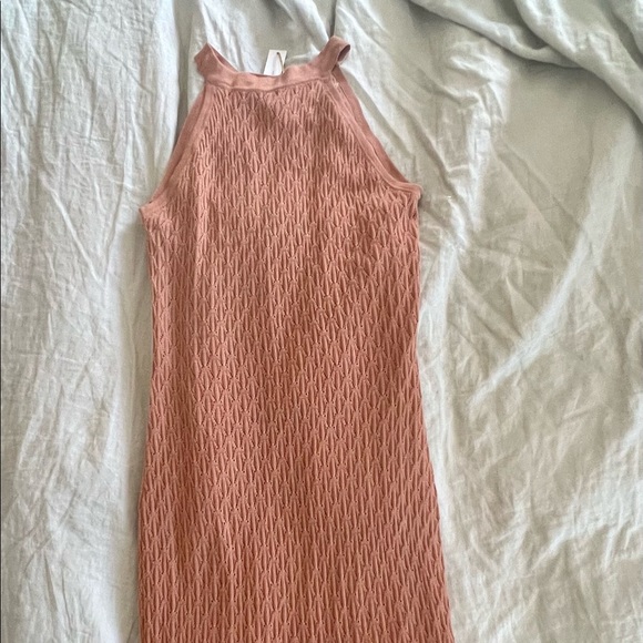 House of Harlow 1960 X REVOLVE, Halter midi knitwear dress, camel color, S - Picture 4 of 5